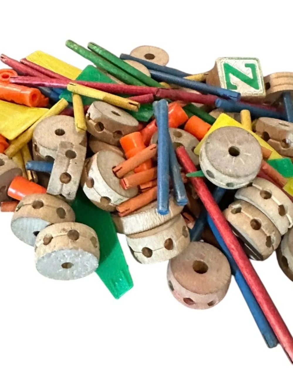 Vtg Educational Tinkertoy Construction Set Junior Architect Set 103 Pieces